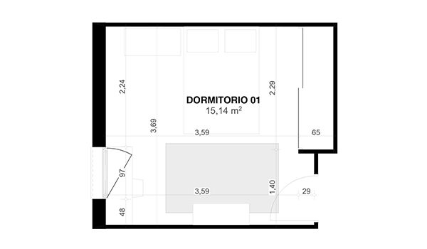 Plano del proyecto con cotas